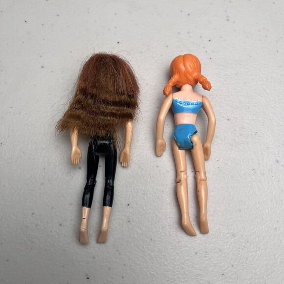 Mattel Dolls Polly Pocket Dolls 2 Articulated Posable Figures Real Rooted Hair - Picture 5 of 6